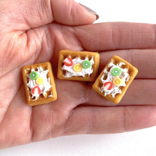 Miniaturowe gofry dla lalek - prostokątne