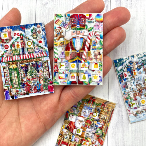 Miniaturowy kalendarz adwentowy dla lalek