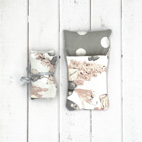 Śpiworek dla lalek Chelsea różowo szary