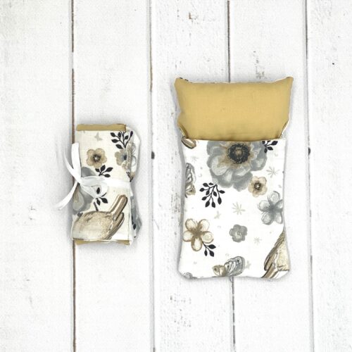 Śpiworek dla lalek Chelsea biało beżowy