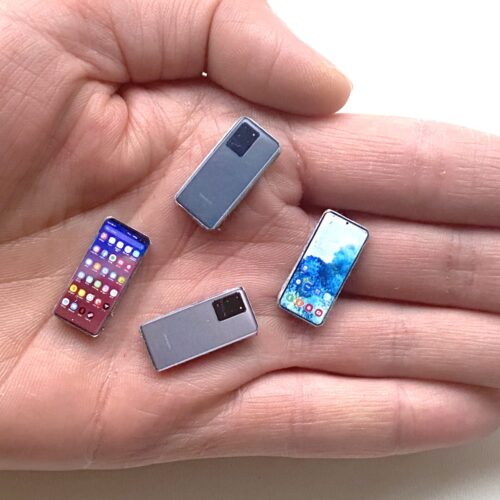 Miniaturowy telefon dla lalki Samsung Galaxy skala 1:6