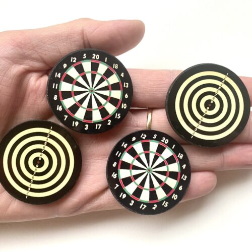 Miniaturowa tarcza darts dla lalek