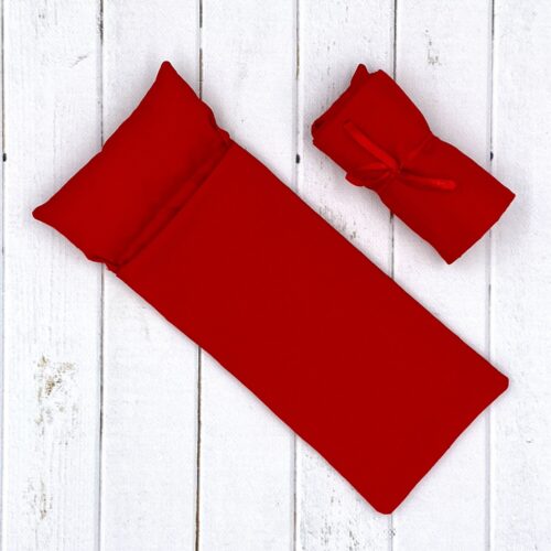 Śpiwór dla lalek czerwony