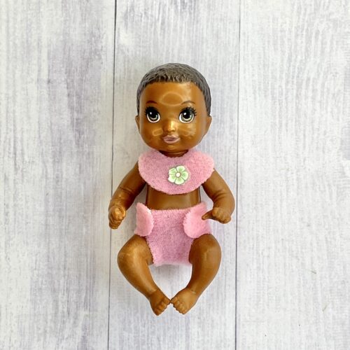 Śliniaczek lub pieluszka dla lalki mini bobas - różowy