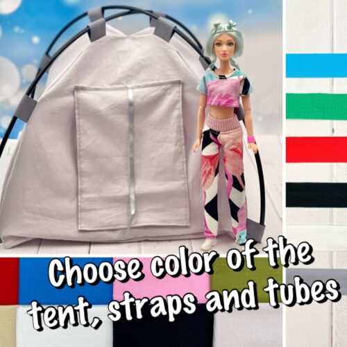 Personalizowany namiot kempingowy dla lalek
